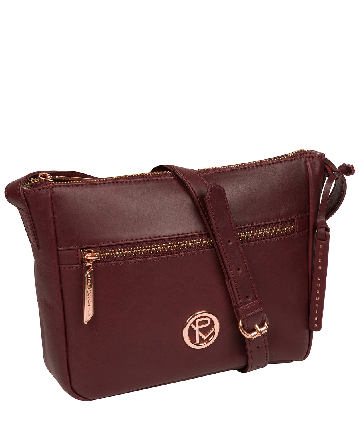 'Matisse' Burgundy Leather Cross Body Bag image 5