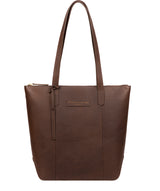 'Blendon' Walnut Leather Tote Bag image 1