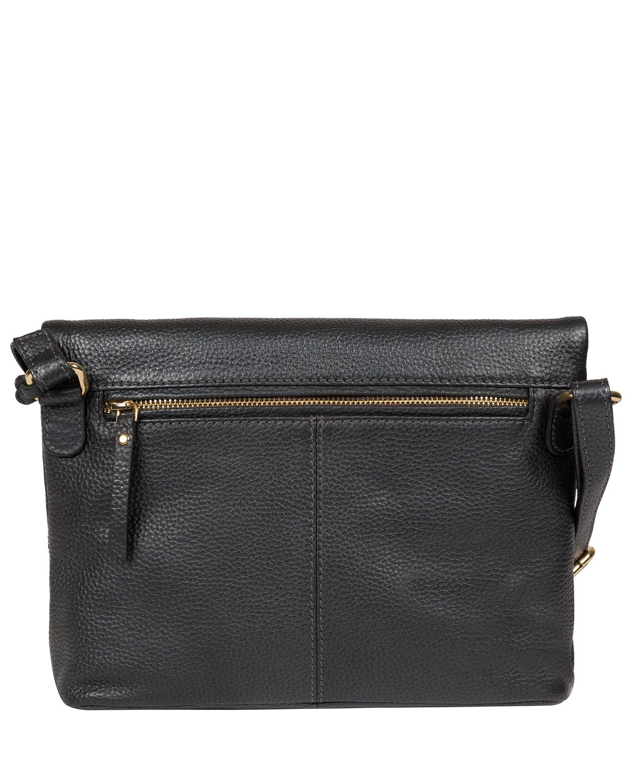 'Korin' Metallic Blue Steel Leather Cross Body Bag image 3