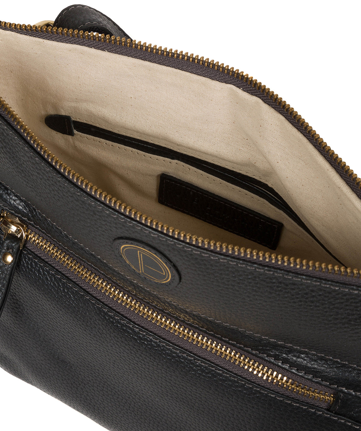 'Serenity' Metallic Blue Steel Leather Cross Body Bag image 4