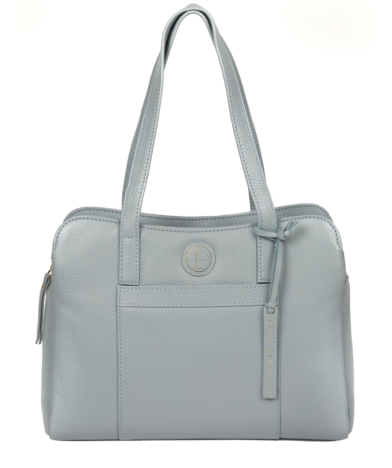 'Henna' Cashmere Blue Leather Handbag image 1