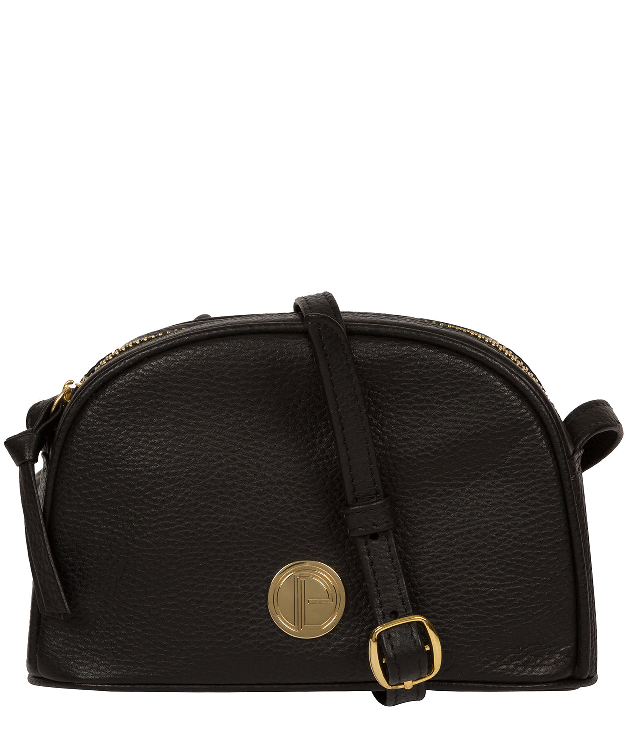 'Pixie' Black Leather Cross Body Bag image 1
