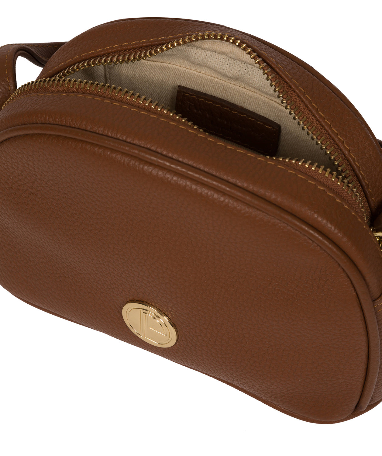 'Pixie' Tan Leather Cross Body Bag image 4