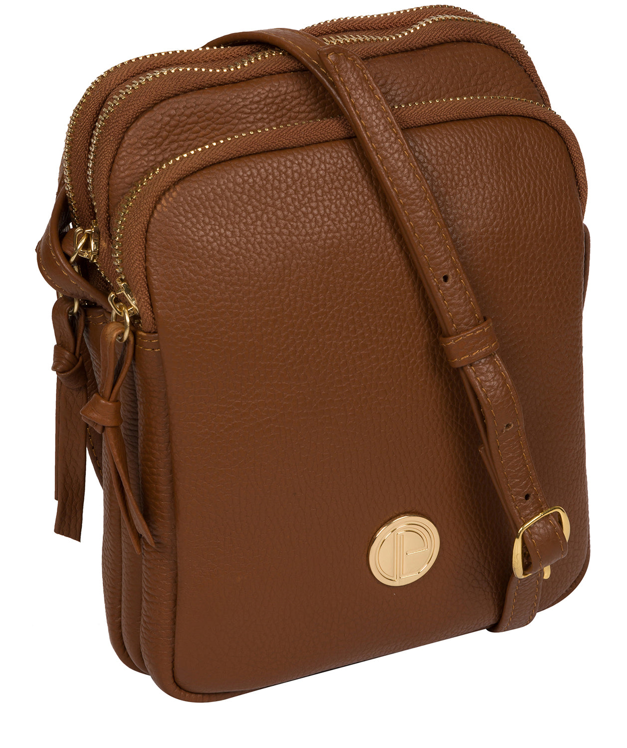 'Minnie' Tan Leather Cross Body Bag image 5