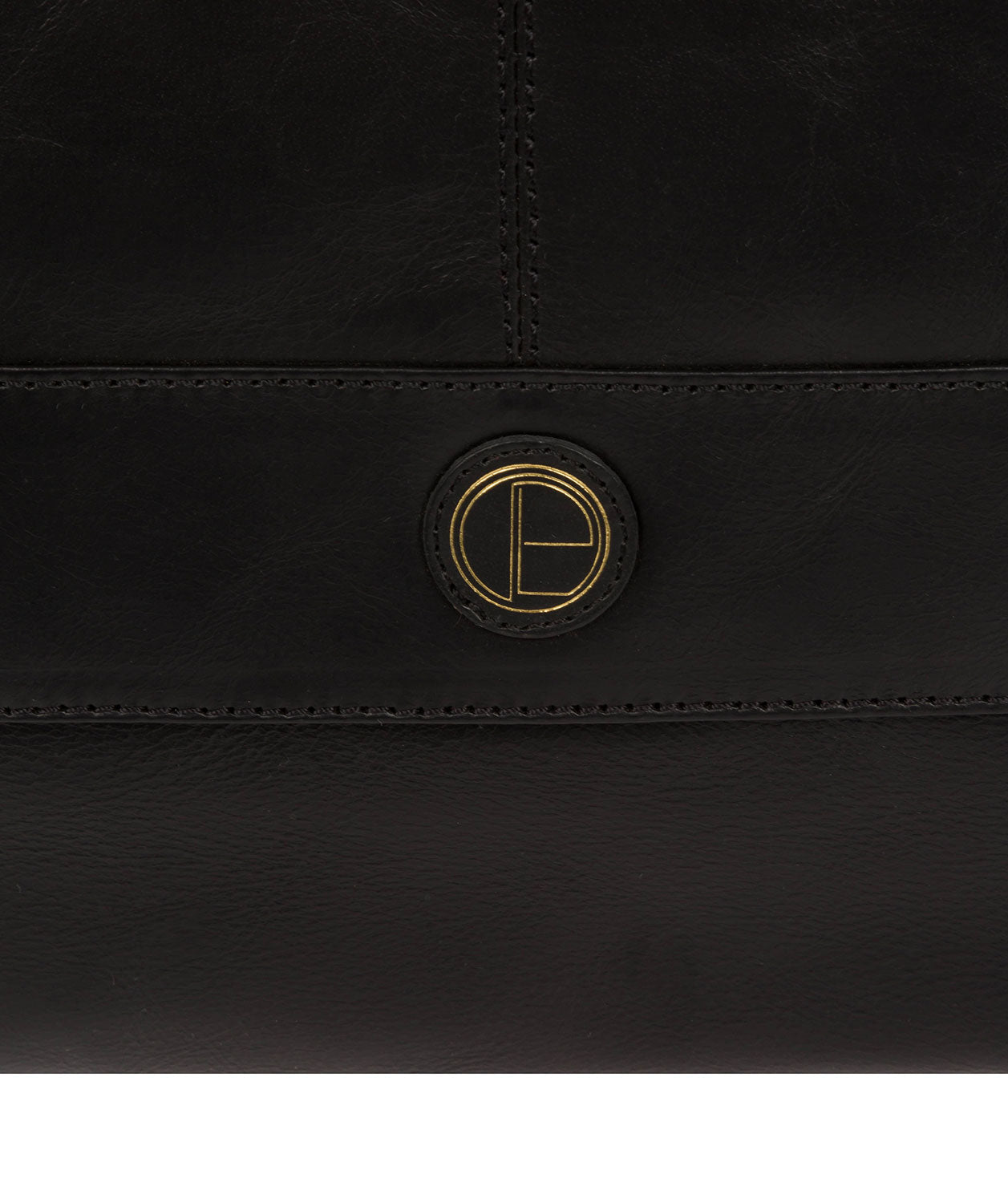 'Pembroke' Vintage Black Leather Backpack