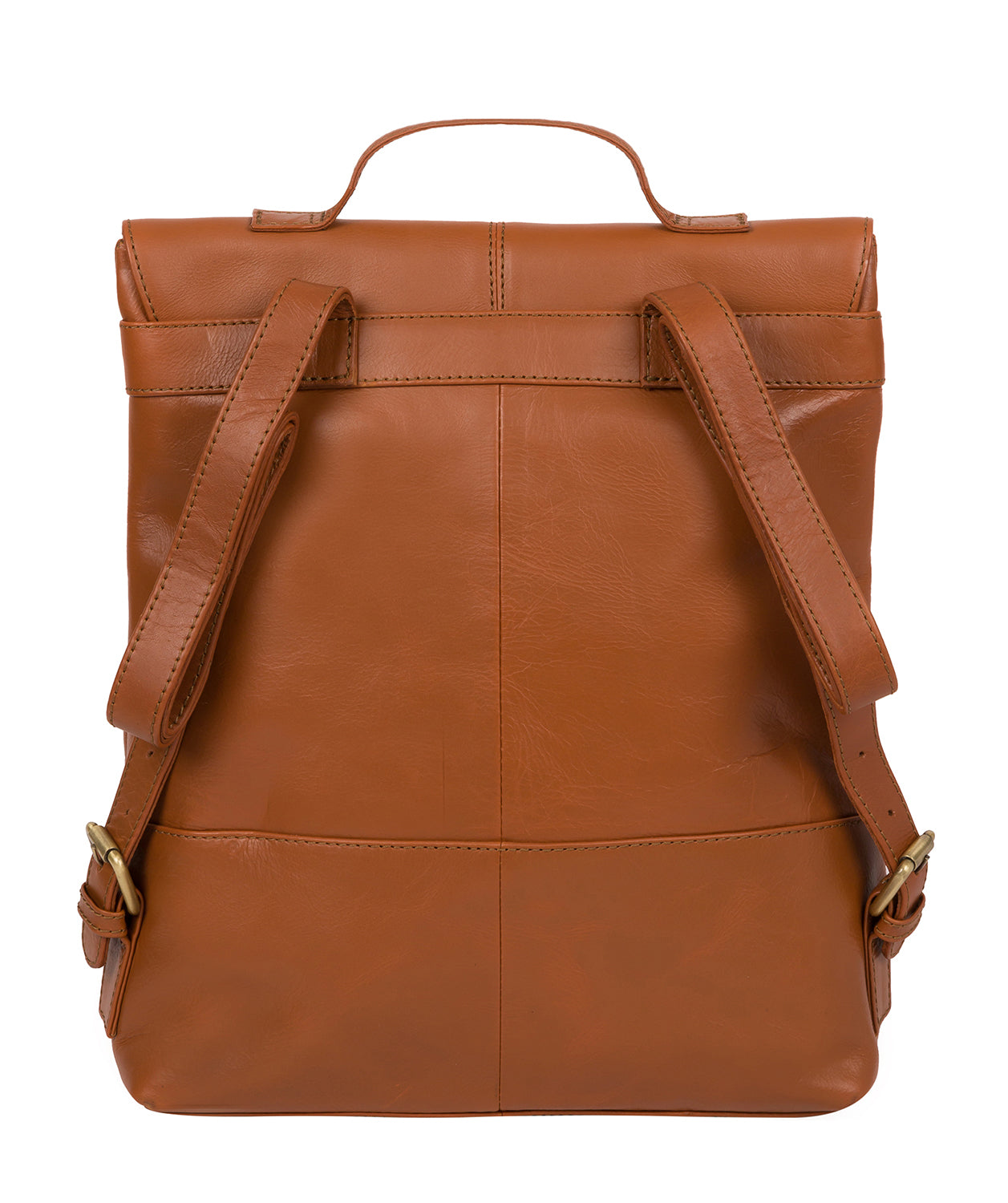 'Pembroke' Vintage Dark Tan Leather Backpack