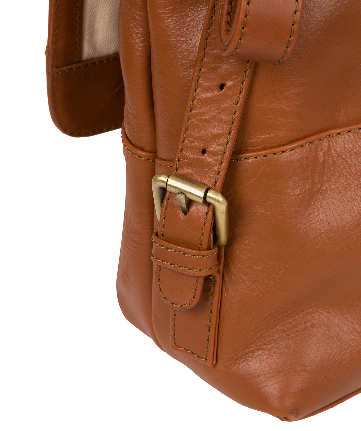 'Pembroke' Vintage Dark Tan Leather Backpack