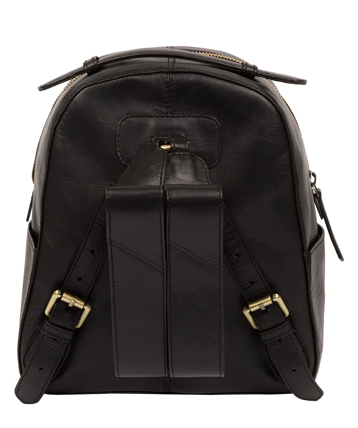 'Colchester' Vintage Black Leather Backpack