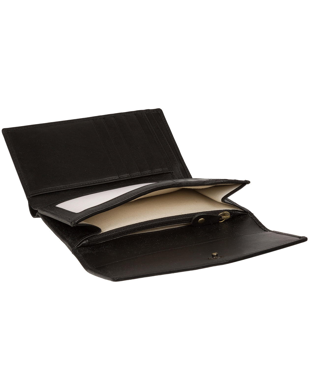 'Highgrove' Black Leather Purse