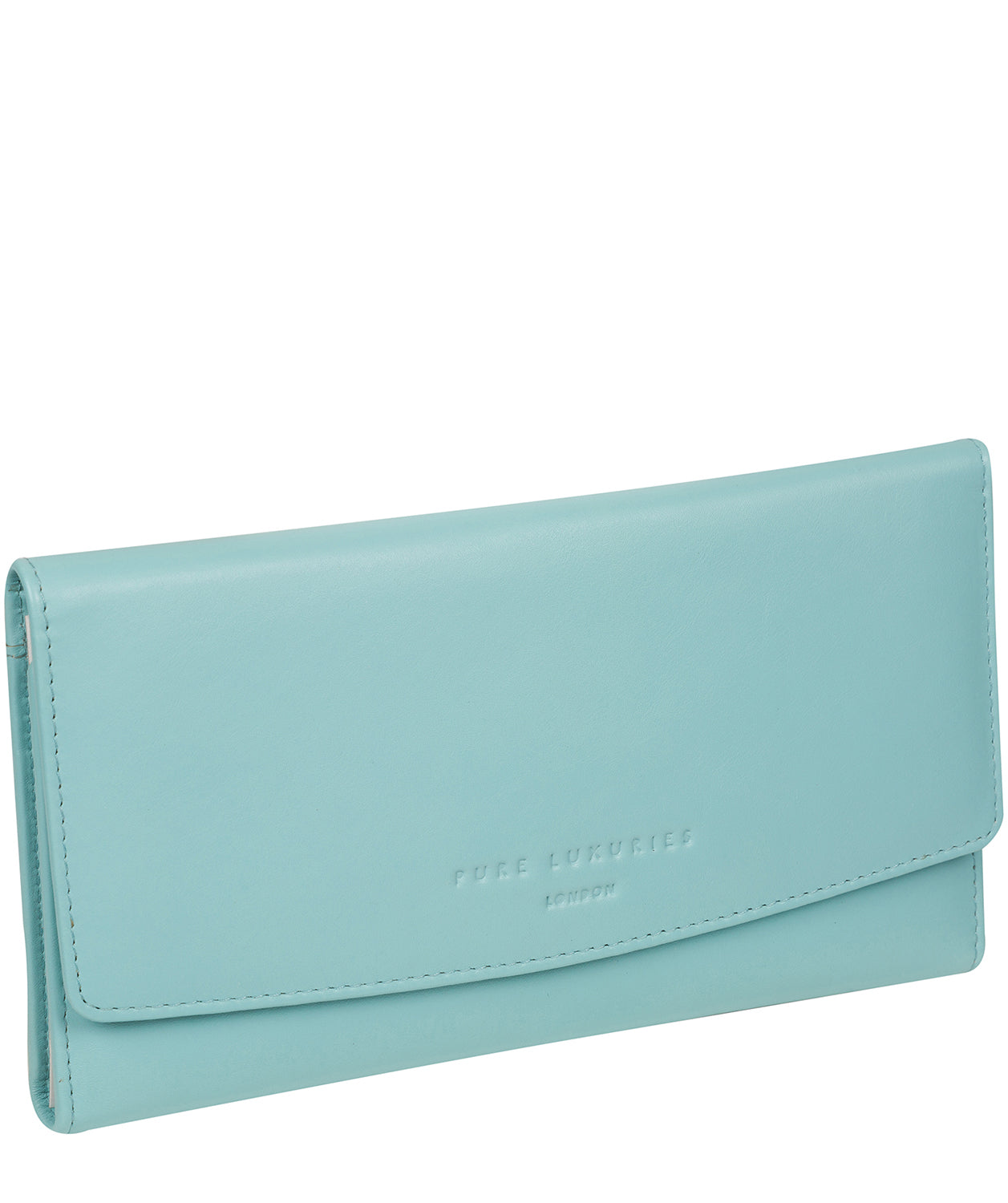 'Balmoral' Paradise Blue Leather Purse image 3