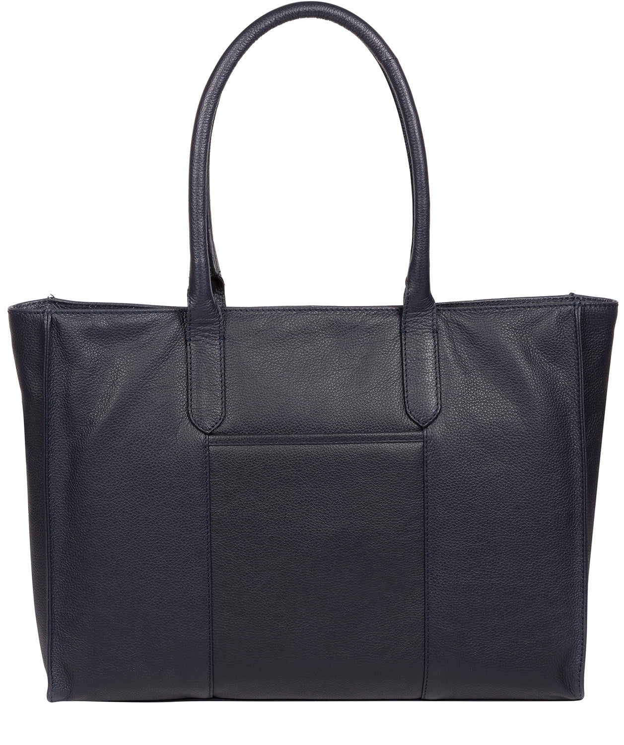 'Buckingham' Navy Leather Tote Bag