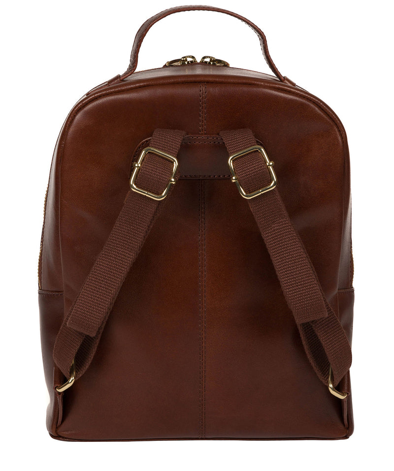 'Natala' Brown Leather Backpack image 3
