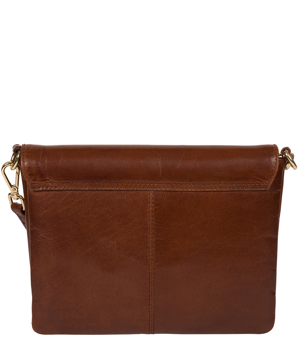 'Valeria' Brown Leather Cross Body Bag image 3