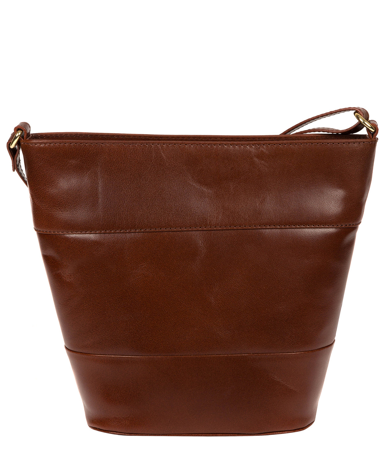 'Caterina' Brown Leather Cross Body Bag image 3
