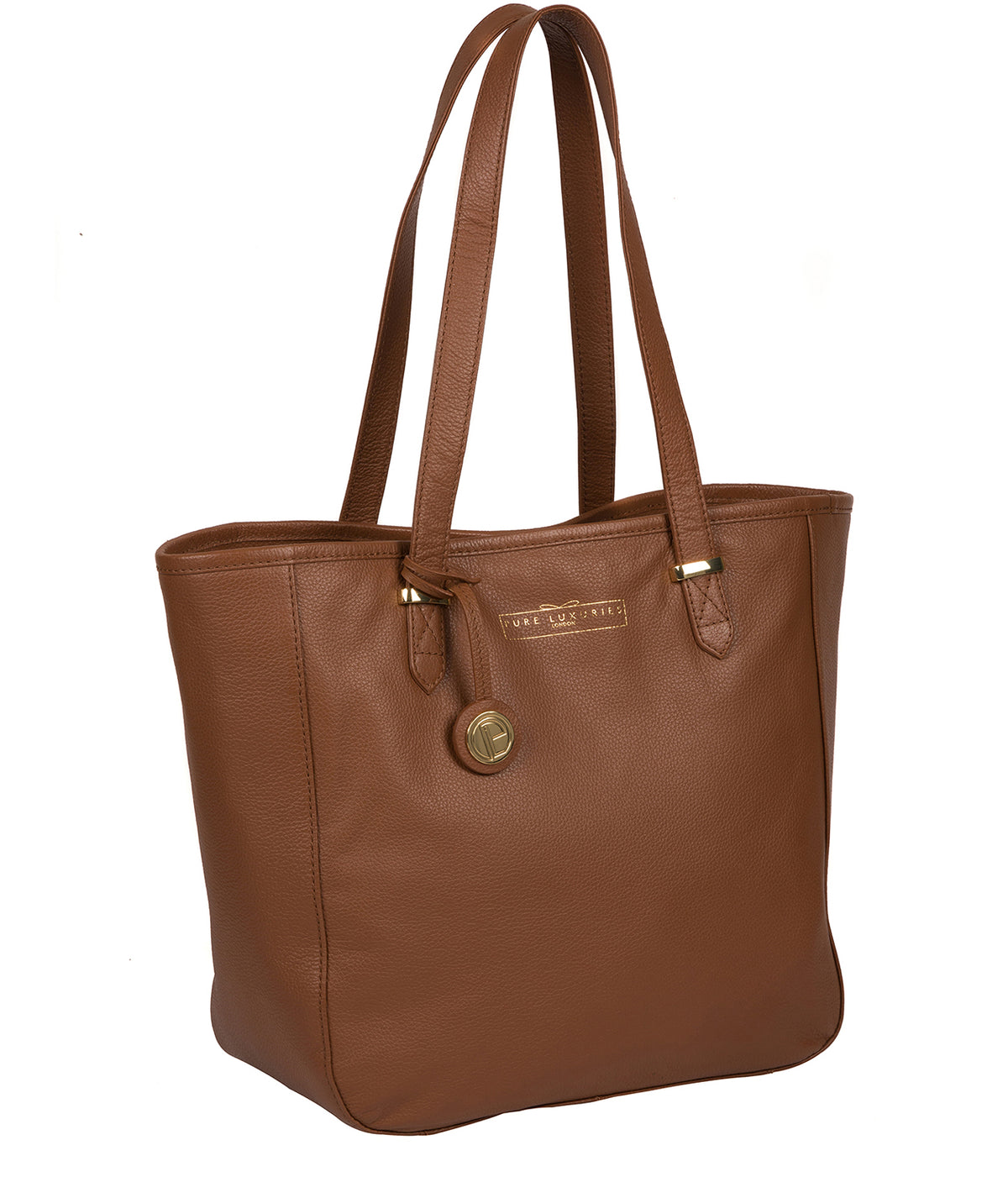'Sherwood' Tan Leather Tote Bag image 5