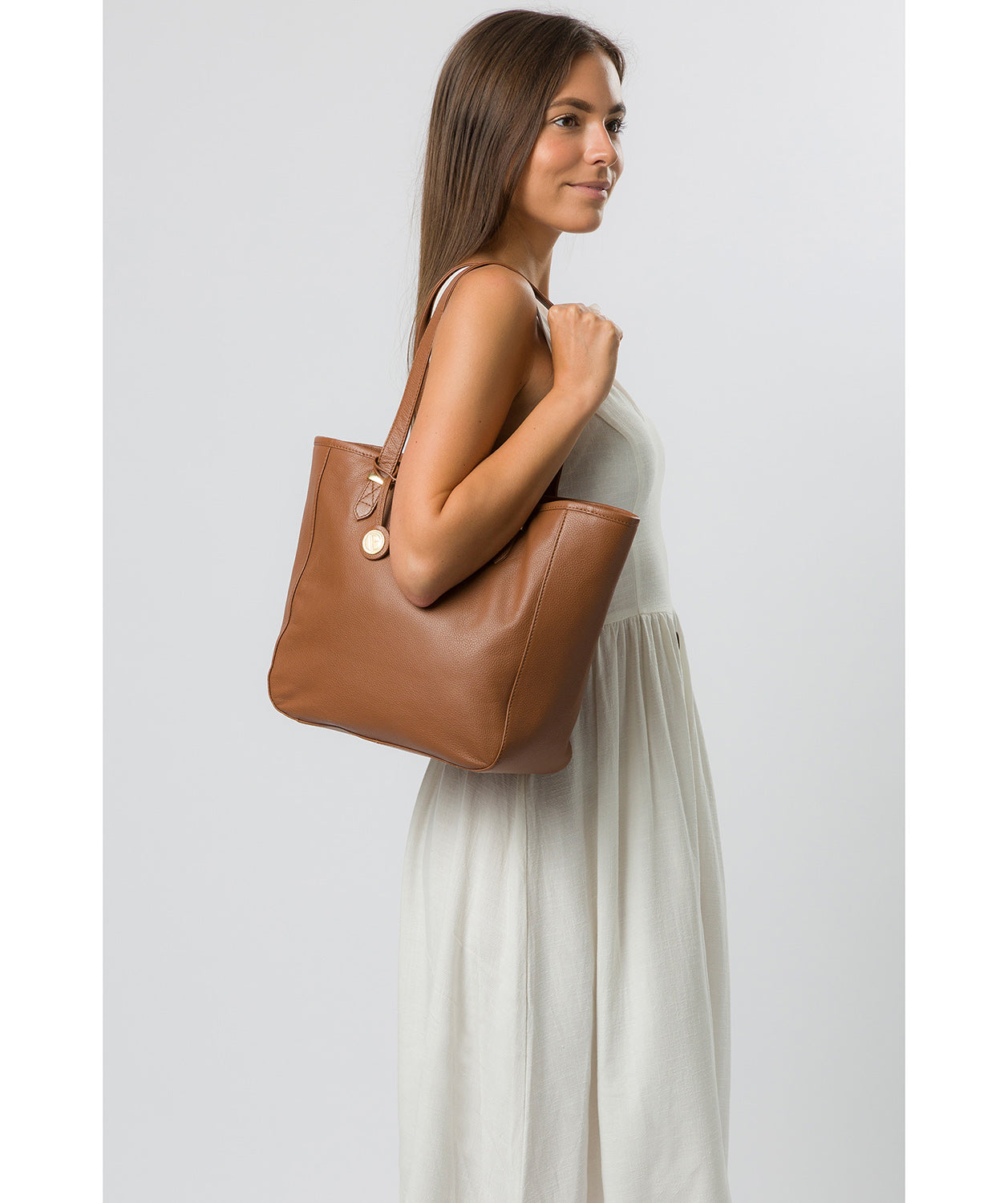 'Sherwood' Tan Leather Tote Bag image 2