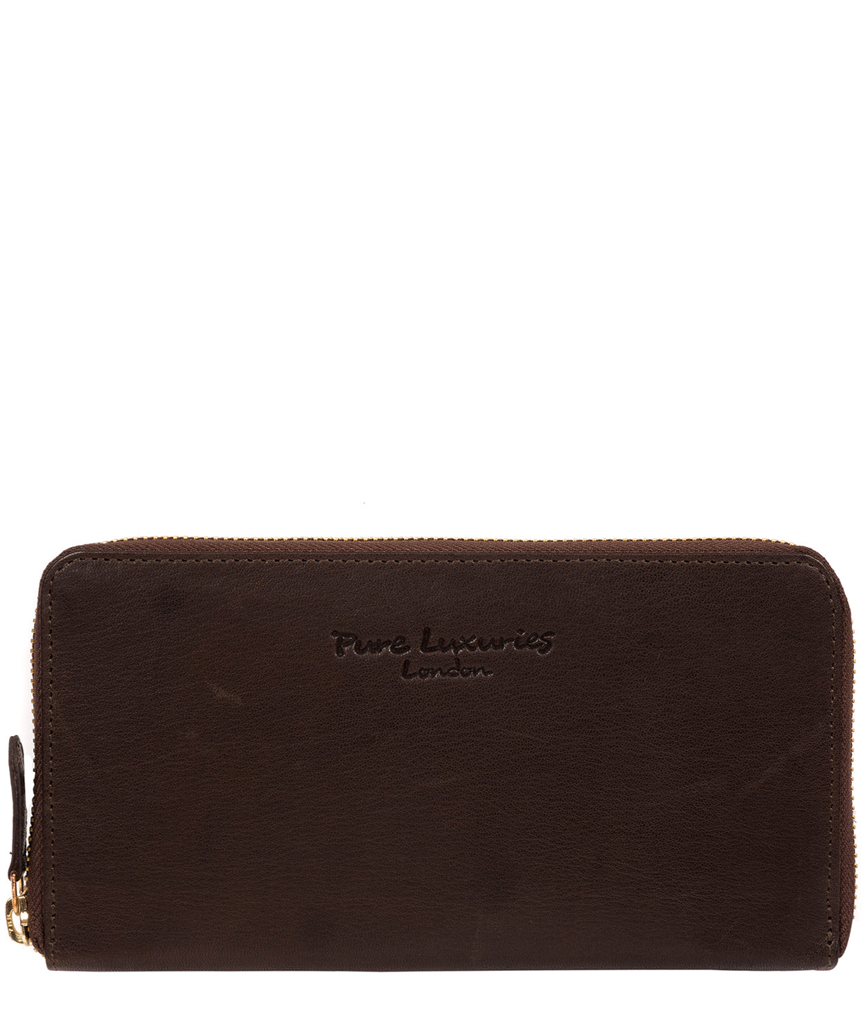 'Marylebone' Chocolate Leather Purse image 1