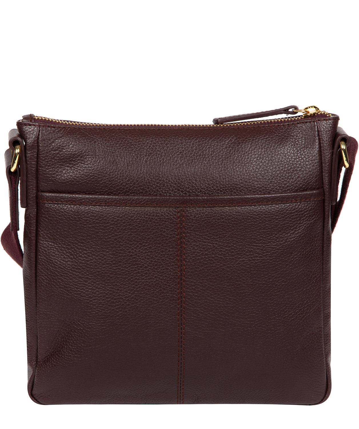 'Rayden' Plum Leather Cross Body Bag image 3