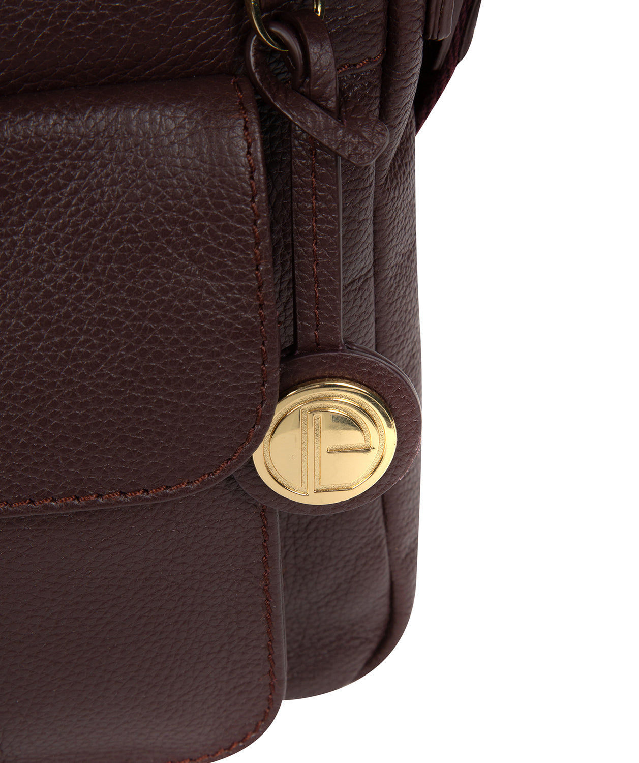'Rayden' Plum Leather Cross Body Bag image 6