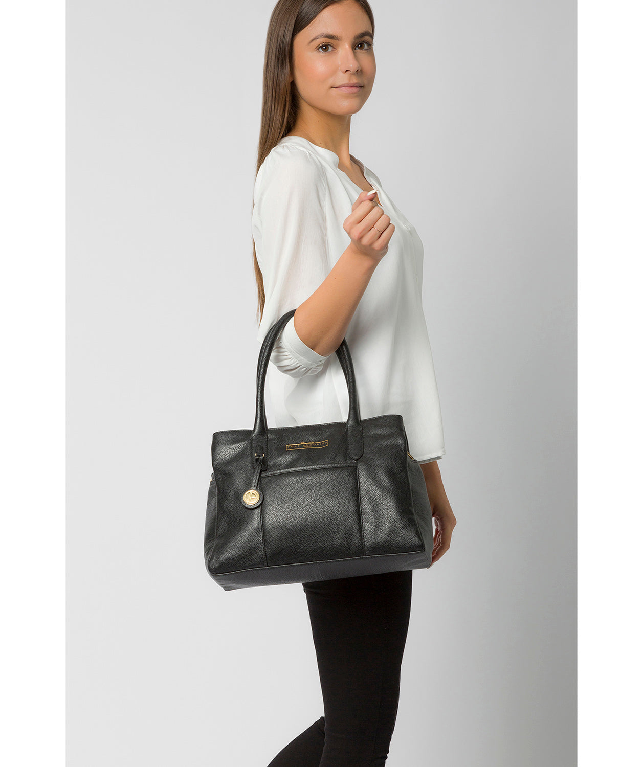 'Chatham' Black Leather Handbag