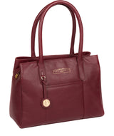 'Chatham' Deep Red Leather Handbag image 5