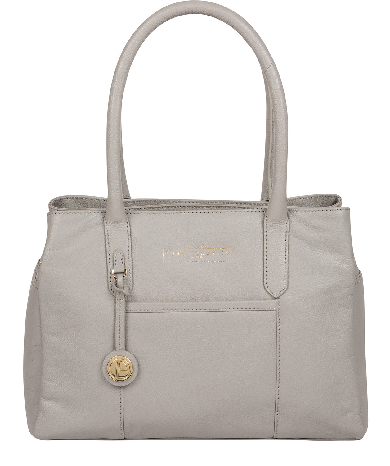 'Chatham' Grey Leather Handbag