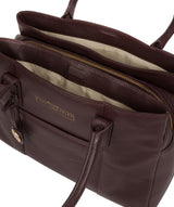 'Chatham' Plum Leather Handbag image 7