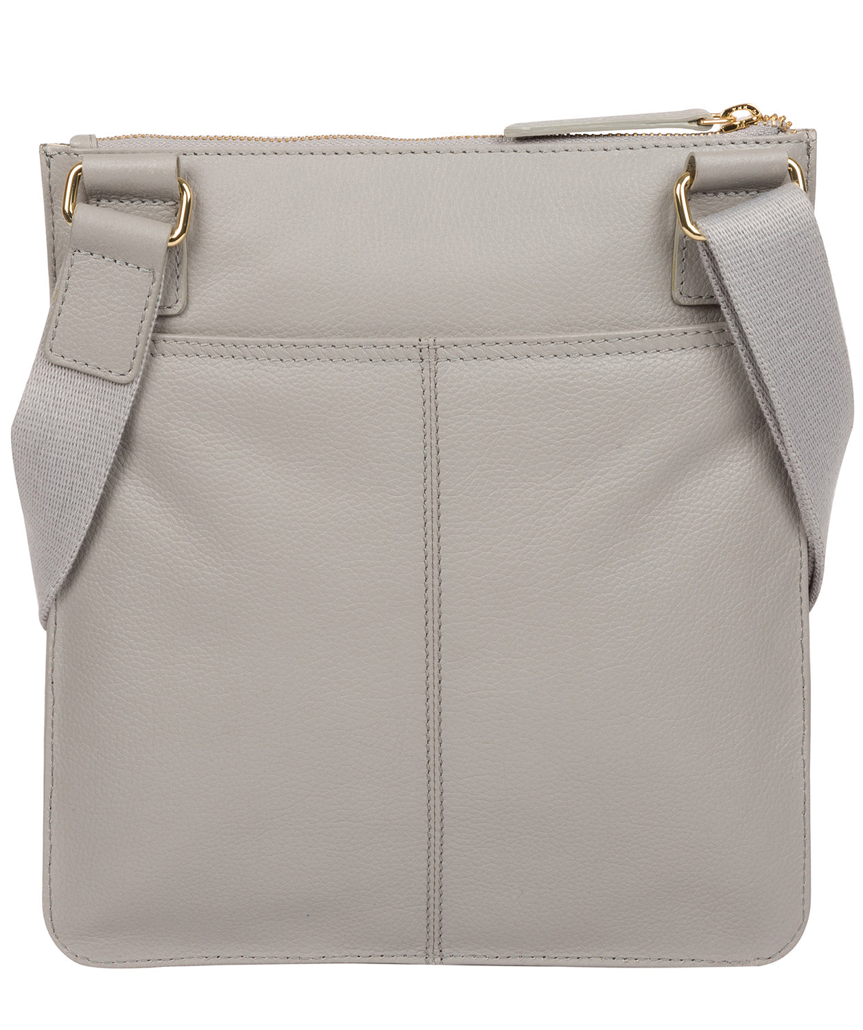 'Langley' Grey Leather Cross Body Bag image 3