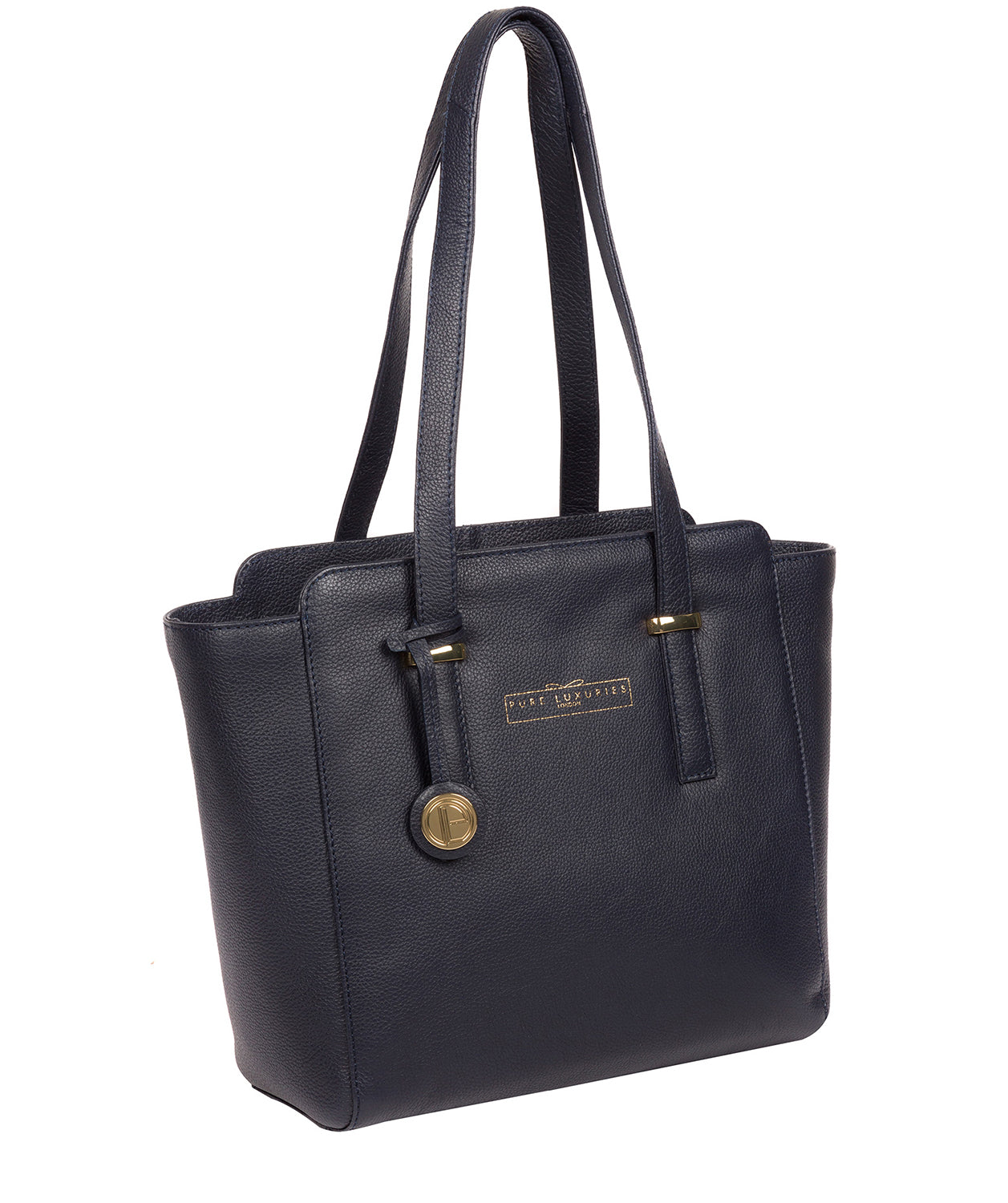 'Blakeley' Navy Leather Handbag image 5