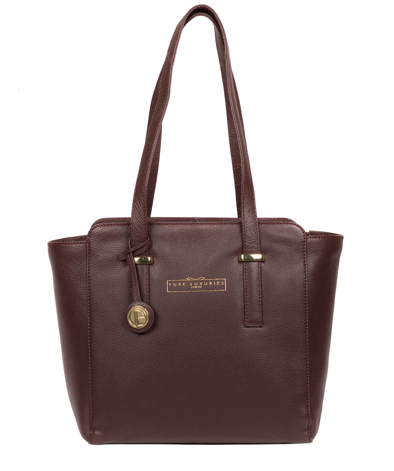 'Blakeley' Plum Leather Handbag image 1