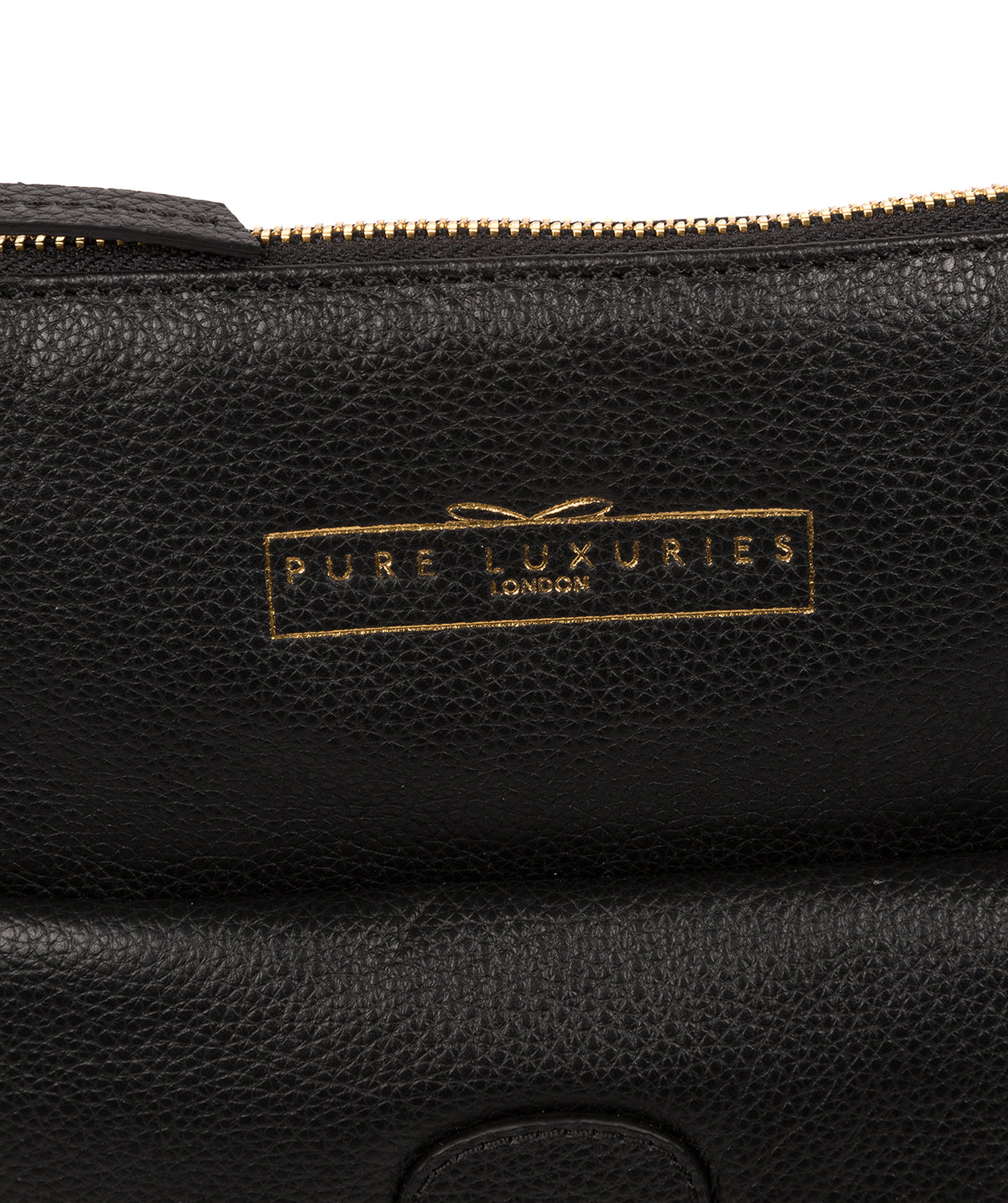 'Kenley' Black Leather Cross Body Bag image 6