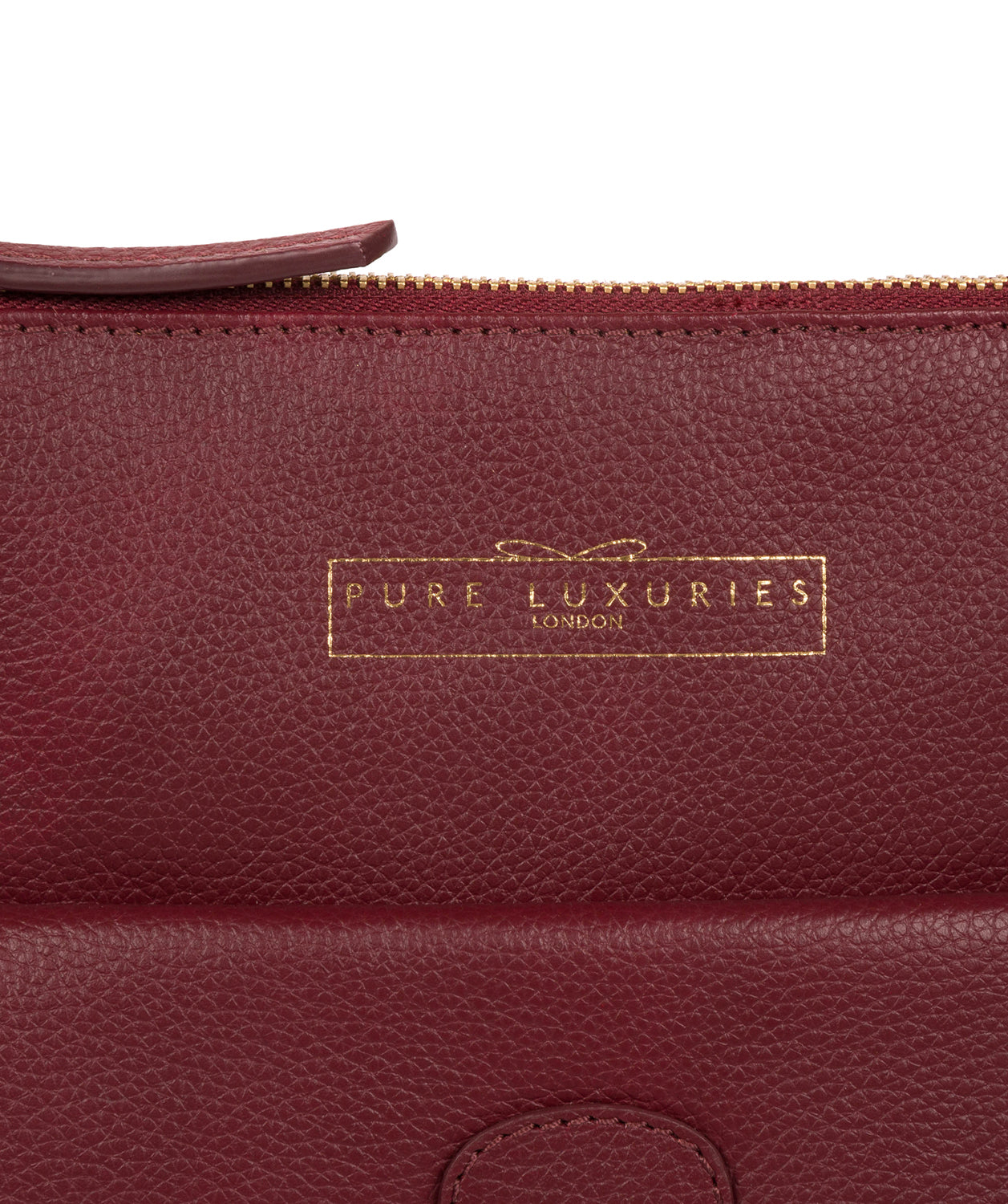 'Kenley' Deep Red Leather Cross Body Bag