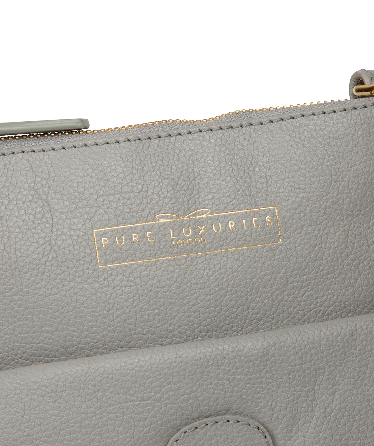 'Kenley' Grey Leather Cross Body Bag
