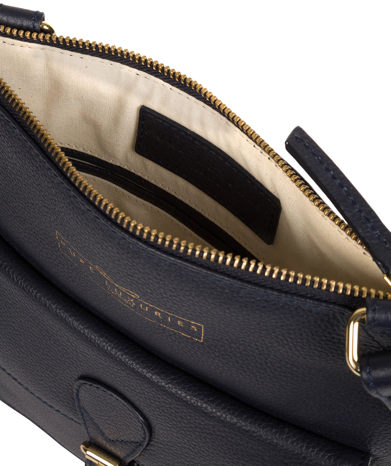 'Kenley' Navy Leather Cross Body Bag image 4