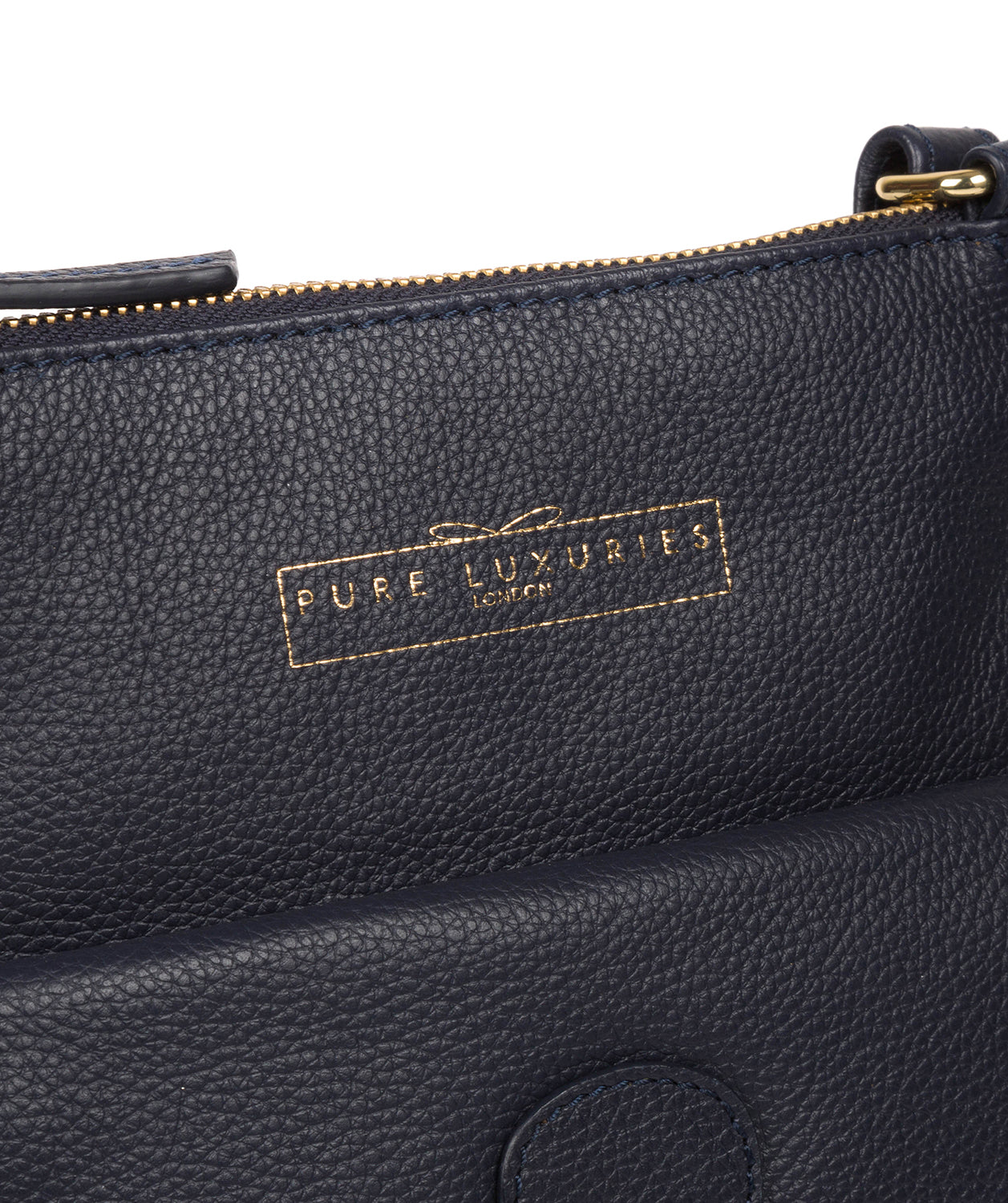 'Kenley' Navy Leather Cross Body Bag image 6