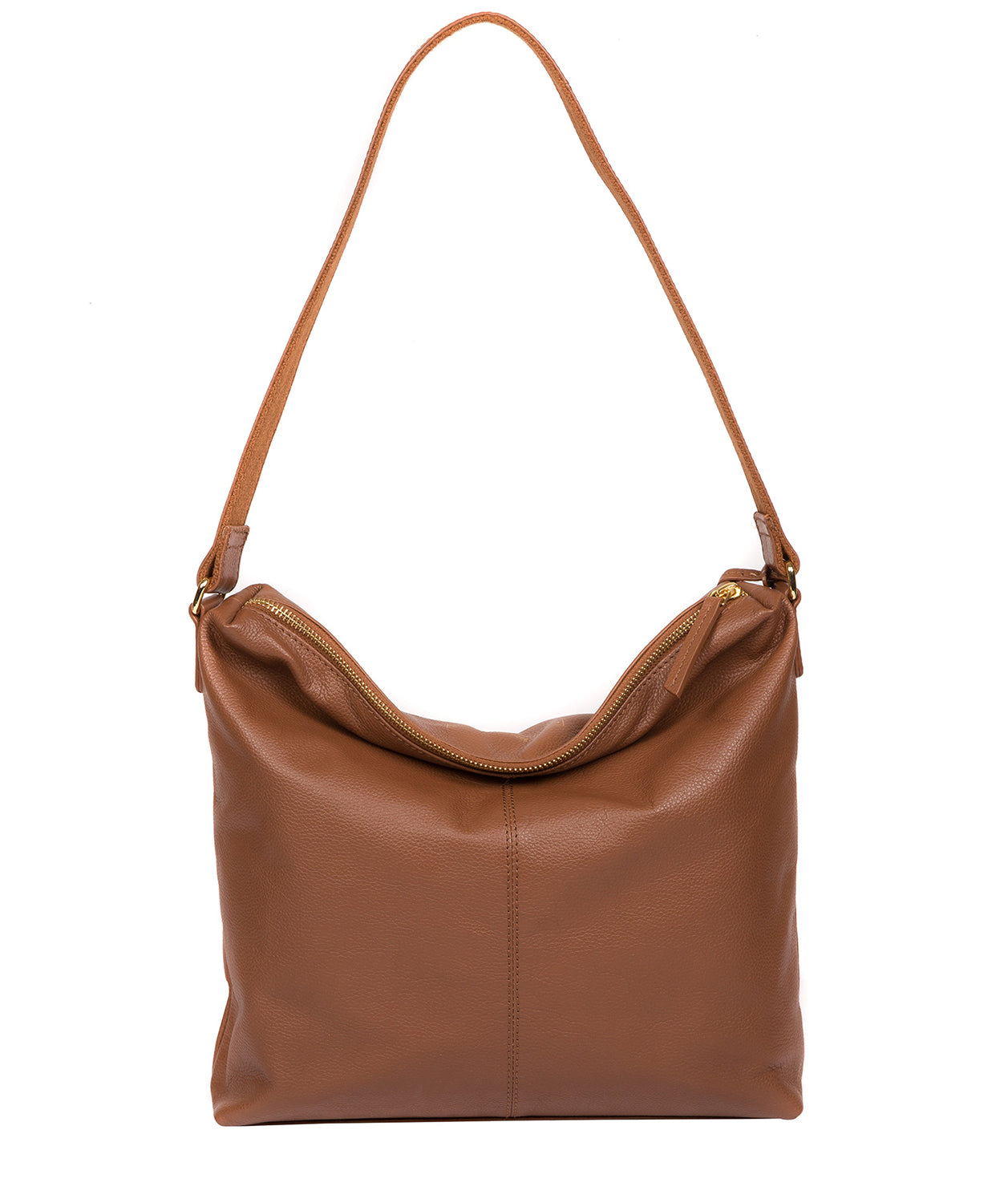 'Tenley' Tan Leather Shoulder Bag image 3