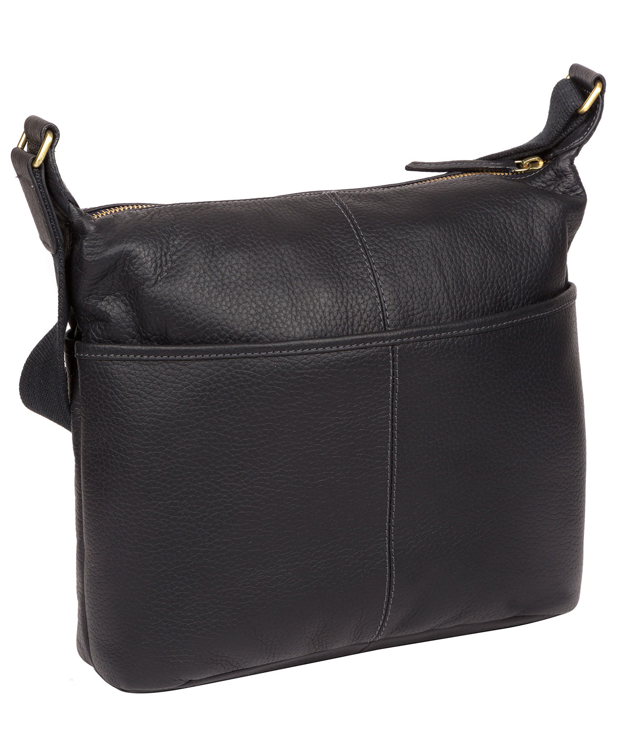 'Hove' Navy Leather Shoulder Bag image 3