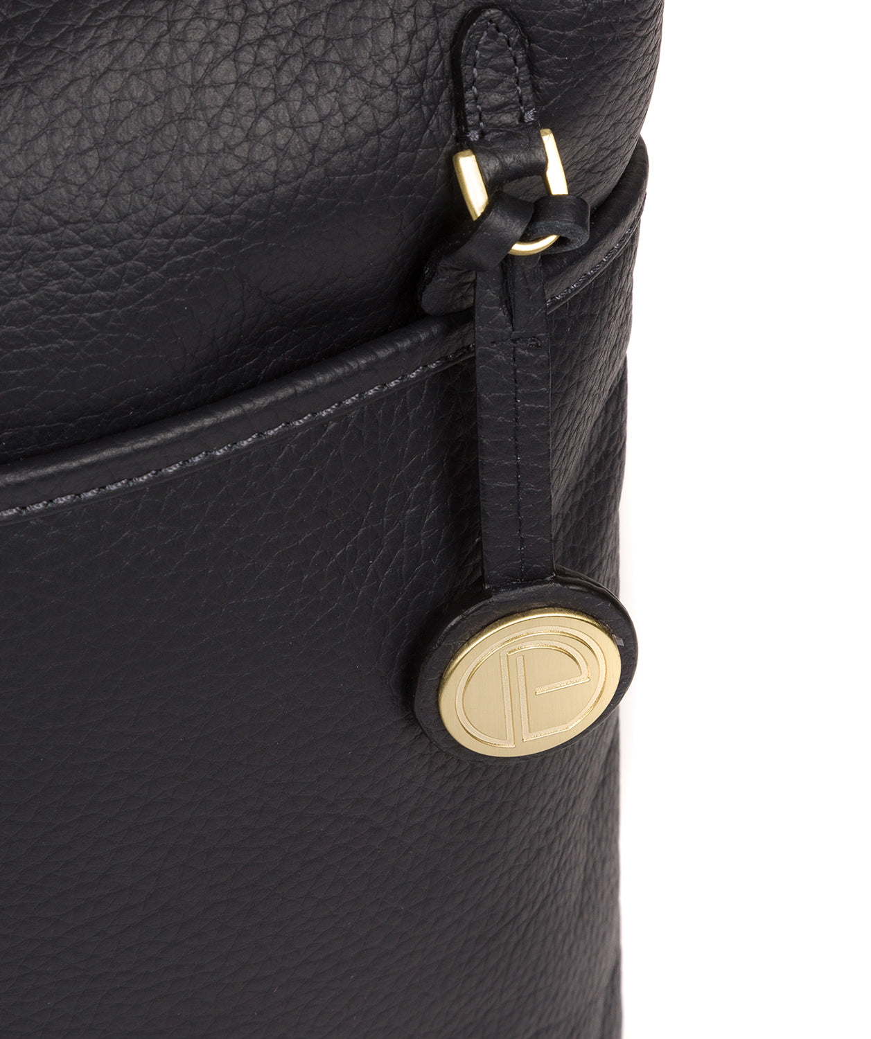 'Hove' Navy Leather Shoulder Bag image 6