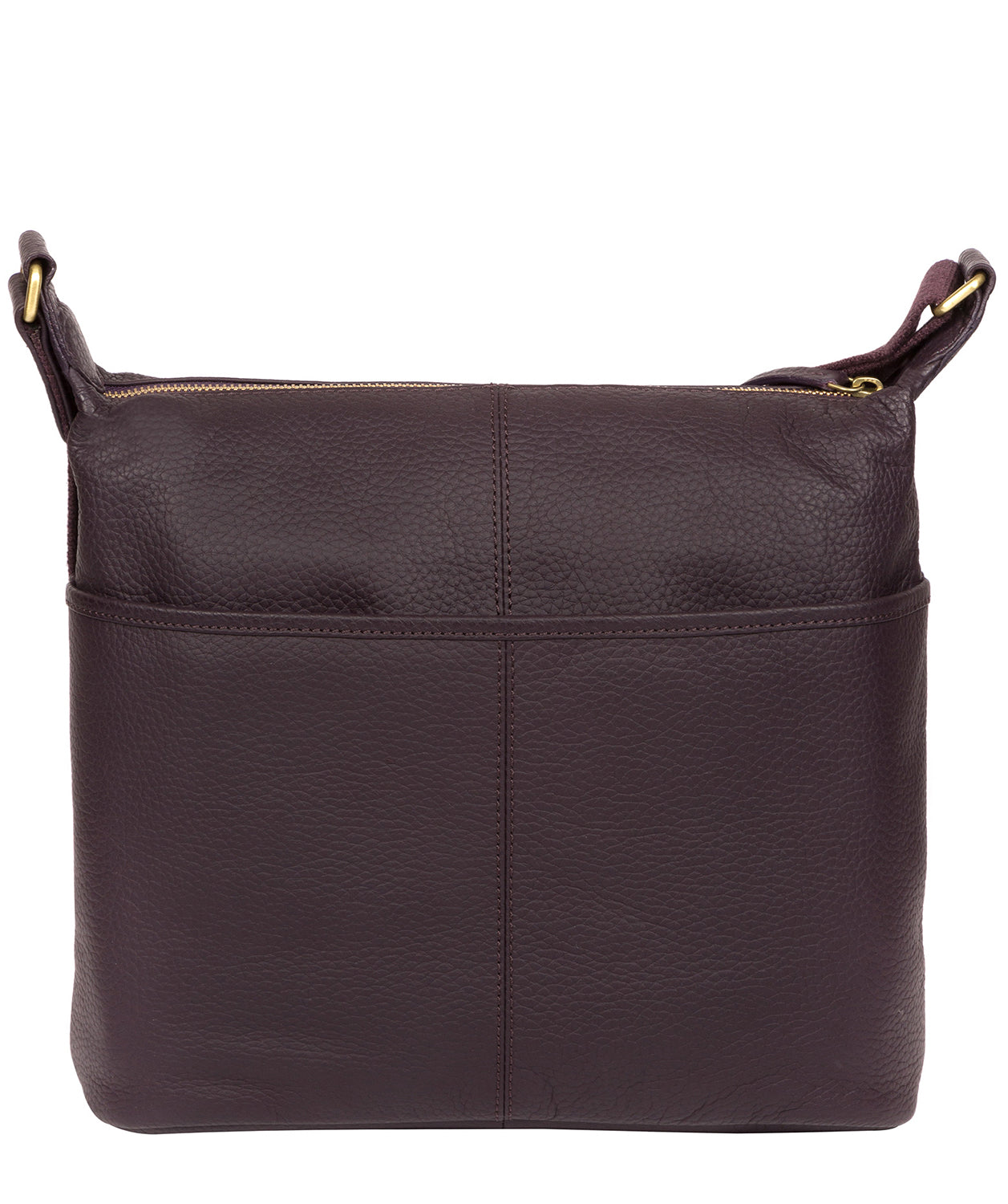 'Hove' Plum Leather Shoulder Bag image 3