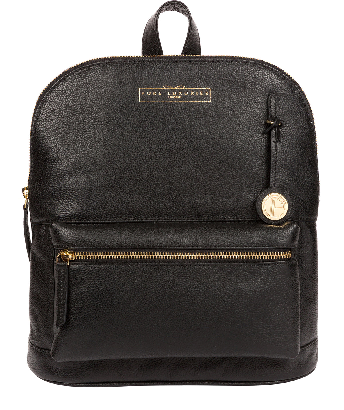 Black Leather Backpack  display picture 1