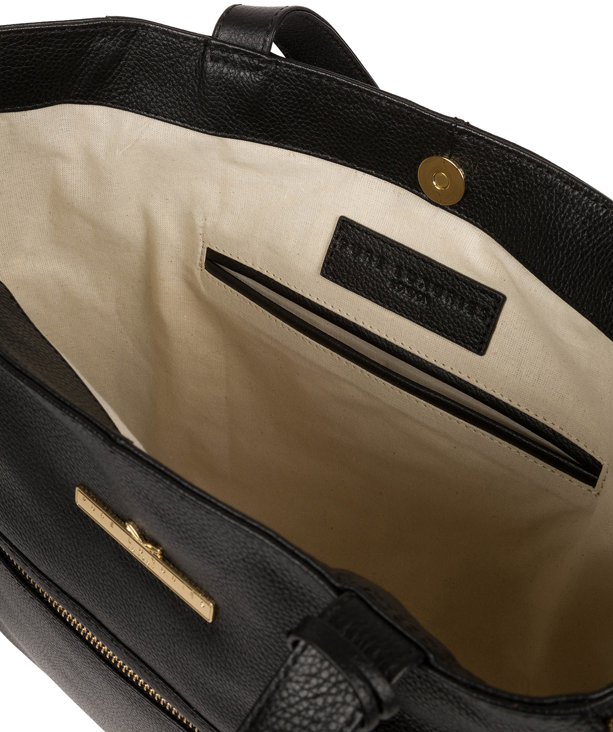 'Selsey' Black Leather Tote Bag image 4