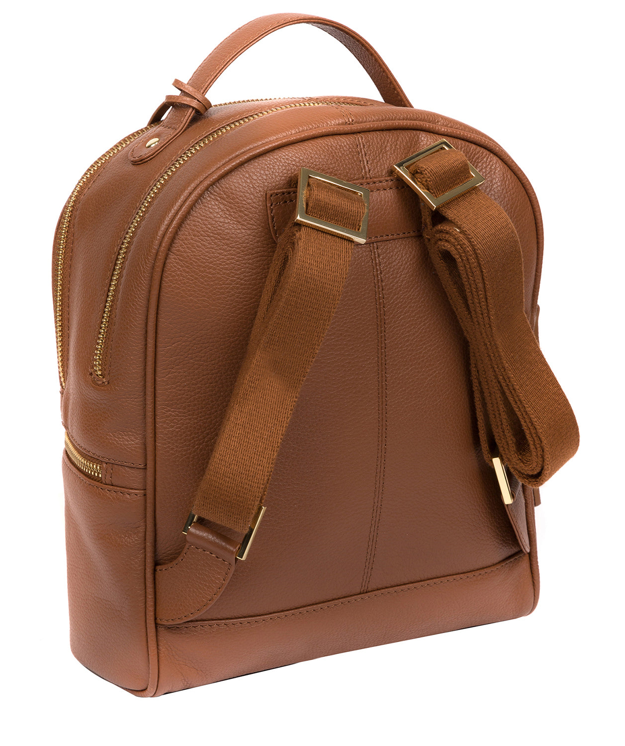 'Hayes' Tan Leather Backpack Pure Luxuries London