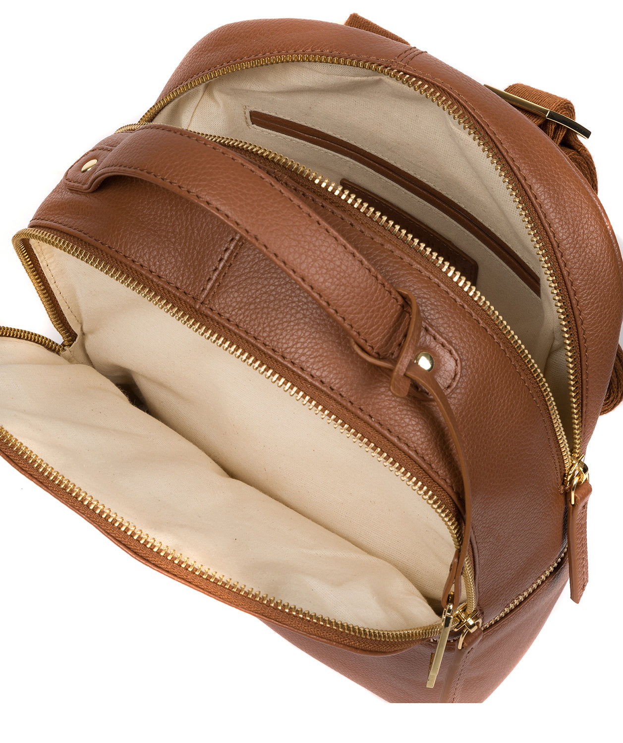 'Hayes' Tan Leather Backpack Pure Luxuries London