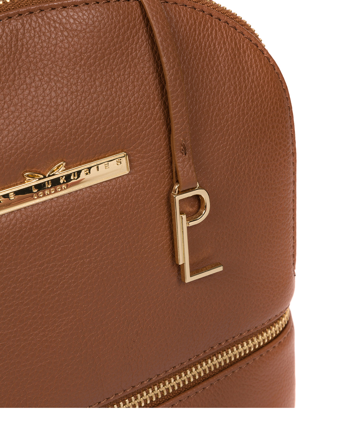 'Hayes' Tan Leather Backpack Pure Luxuries London