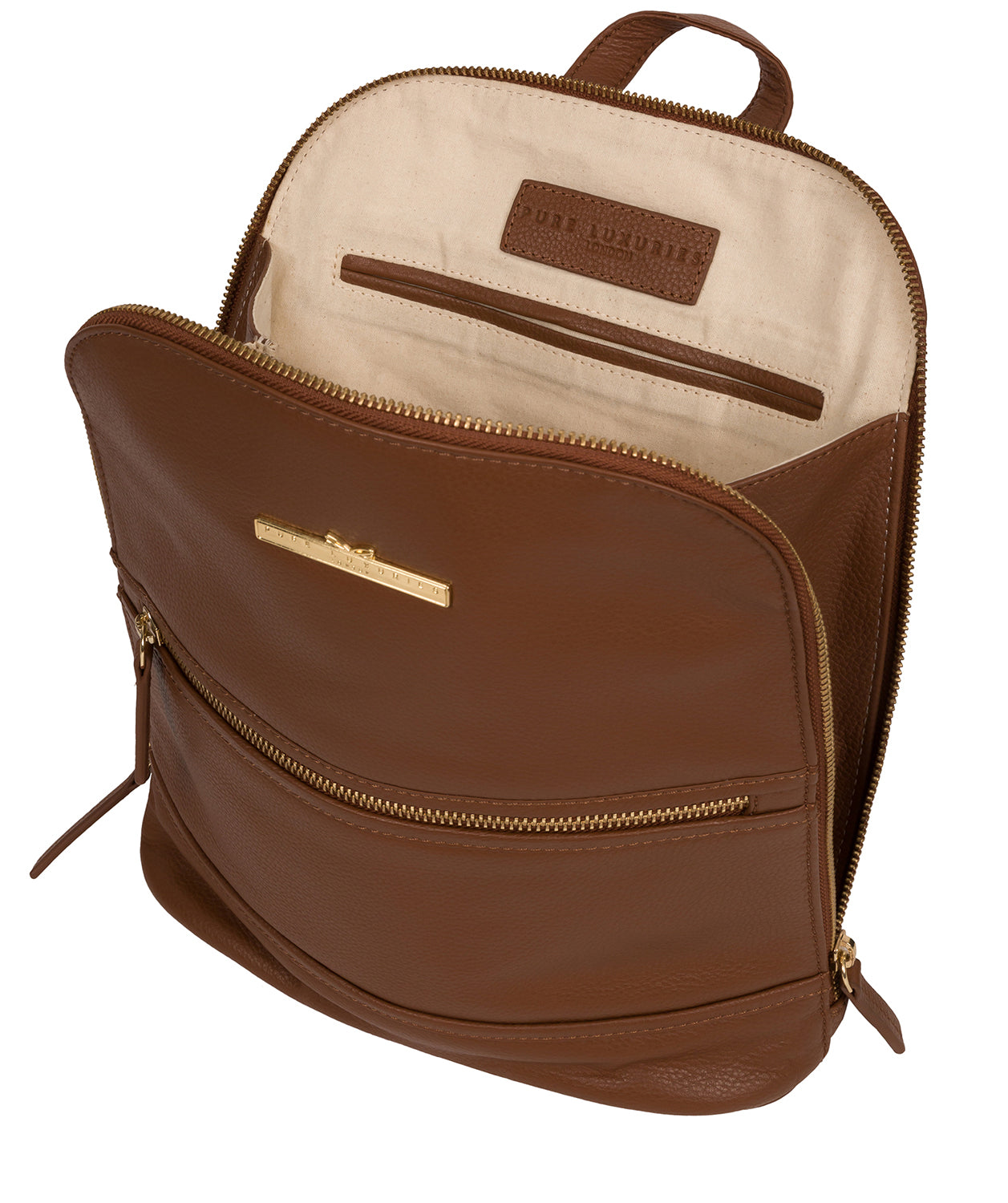 'Elland' Tan Leather Backpack