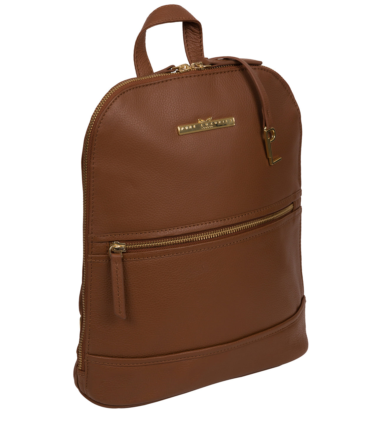 'Elland' Tan Leather Backpack