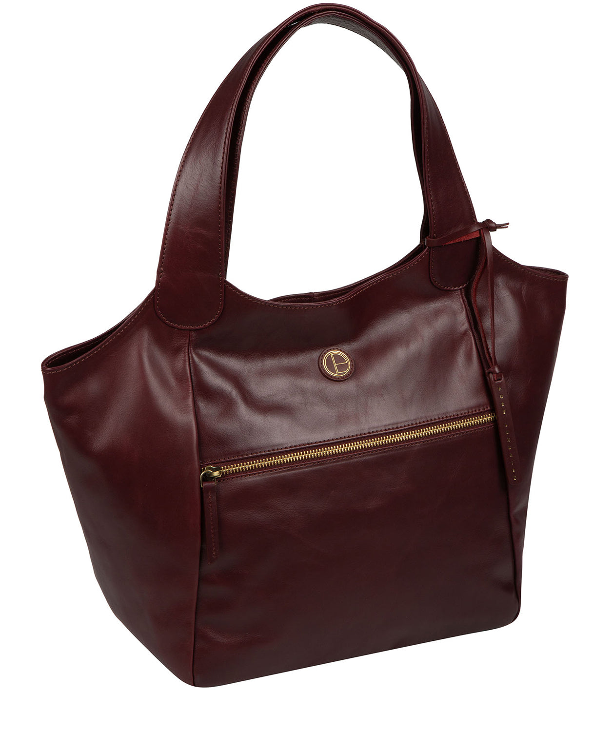 'Loxford' Burgundy Leather Tote Bag image 3