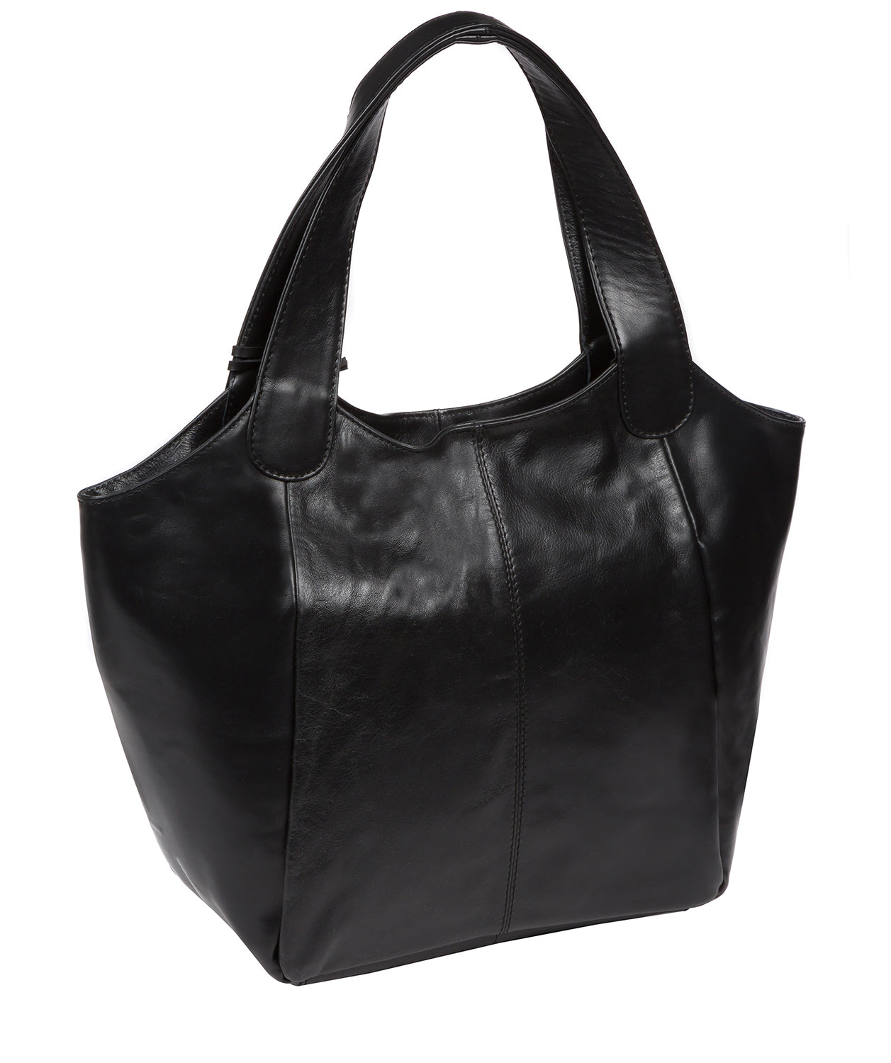 'Loxford' Vintage Black Leather Tote Bag