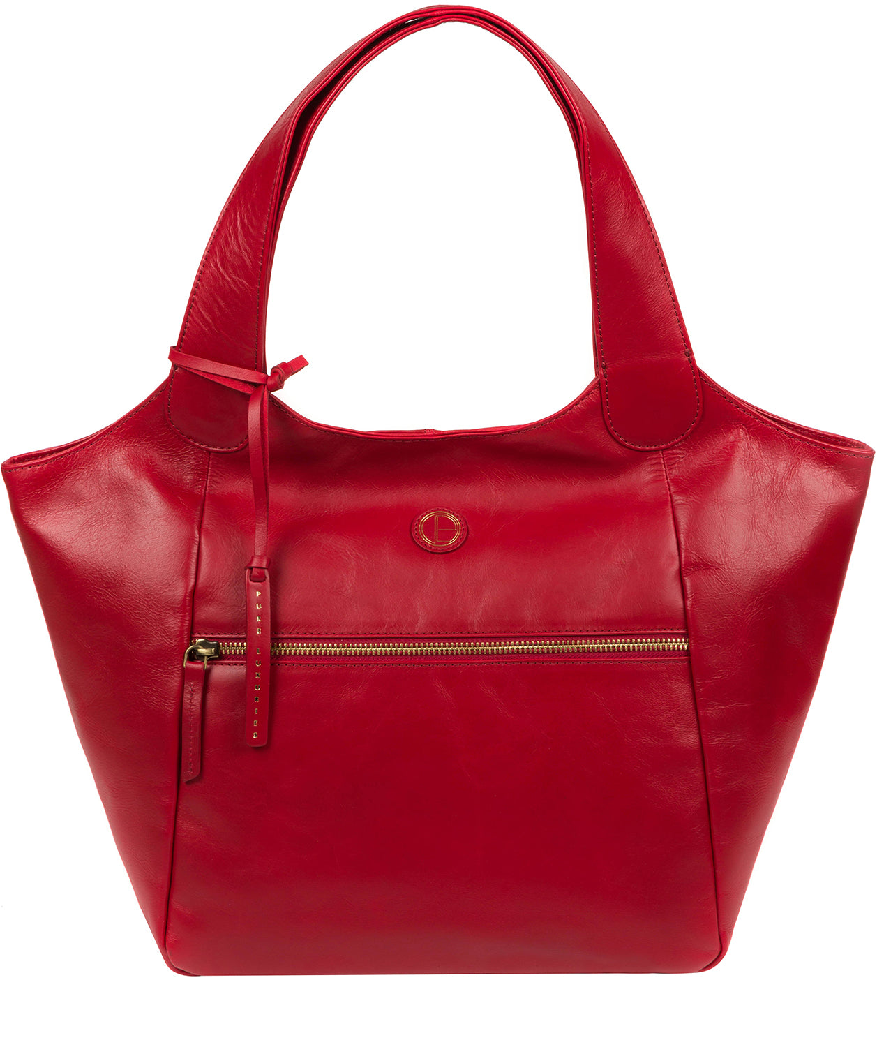 'Loxford' Vintage Red Leather Tote Bag