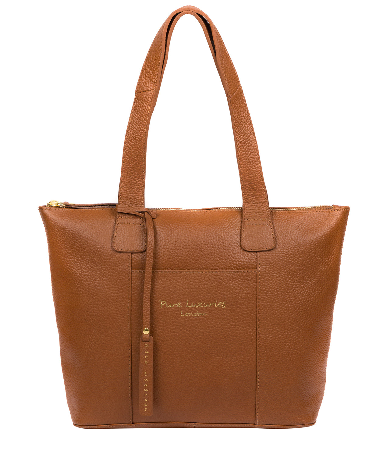 'Dem' Tan Leather Handbag Pure Luxuries London